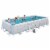 Bestway 24ft x 12ft x 52in Above Ground Pool & Cartridges Type IV/B (6 Pack) Perspective: back