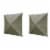 Clam Quick Set Screen Hub Green Tent Wind & Sun Panels, Accessory Only (4 Pack) Perspective: back