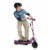 Razor E100 Kids 24 Volt Motorized Electric Powered Scooters, Black & Purple Perspective: back