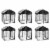 Lucky Dog 4 x 4.5 Ft Large Covered Wire Dog Fence Kennel Pet Play Pen, (6 Pack) Perspective: back