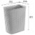 Sterilite Weave 5.8 Gallon Plastic Home/Office Wastebasket Trash Can (6 Pack) Perspective: back
