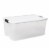 Sterilite 116 Quart Latch Lid Tote, 4 Pack, and 18 Quart Latch Lid Tote, 6 Pack Perspective: back