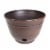 Liberty Garden Banded High Density Resin Hose Holder Pot with Drainage (3 Pack) Perspective: back