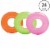 Intex Colorful Transparent Inflatable Swimming Pool Beach Tube Raft (24 Pack) Perspective: back