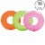 Intex Colorful Transparent Inflatable Swimming Pool Beach Tube Raft (36 Pack) Perspective: back
