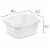 Sterilite 12 Quart Durable Reinforced Plastic Kitchen Dishpan w/ Handles, 8 Pack Perspective: back
