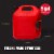 Midwest Can Company 5610 5 Gallon Gas Can Fuel Container Jugs w/ Spout (4 Pack) Perspective: back