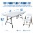 Plastic Development Group 6' Folding Banquet Table & Folding Chairs (4 Pack) Perspective: back