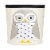 3 Sprouts Canvas Storage Bin & Toy Basket for Baby & Toddlers, Owl & Zebra Perspective: back