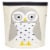 3 Sprouts Canvas Storage Bin and Toy Basket for Baby & Toddlers, Owl & Raccoon Perspective: back