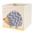 3 Sprouts Children's Foldable Fabric Storage Box Soft Toy Bin, Hedgehog (2 Pack) Perspective: back
