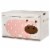 3 Sprouts Collapsible Toy Chest Storage Bin for Playroom, Hippo & Bear (2 Pack) Perspective: back