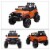 TOBBI 12V Kids Electric Battery Powered 2 Speed Open Top SUV Ride On Toy Orange Perspective: back