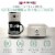 Haden 12 Cup Coffee Maker & Dorset 2 Slice Wide Slot Toaster, Putty & Chrome Perspective: back