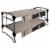 Disc-O-Bed XL Cam-O-Bunk Benchable Double Cot with Organizers, Tan (2 pack) Perspective: back