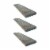 Willow & Grace Amanda 24 In Floating Wall Mount Shelves, Rustic Grey (6 Pack) Perspective: back