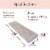 Willow & Grace Suzy 36 Inch Floating Wall Mount Shelves, White Wash (6 Pack) Perspective: back