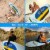 Ancheer 10 Foot Inflatable Stand Up Paddle Board w/ Accessories and Bag, Yellow Perspective: back