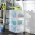 Gracious Living Classic 3 Drawer Organizer Plastic Storage Cart w/Wheels(4 Pack) Perspective: back