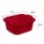 Sterilite Large Multi Function Home 12 Qt Sink Dish Washing Pan, Red (24 Pack) Perspective: back