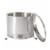 Flame Engine 19  Circular Smokeless Fire Pit w/Carry Bag, 304 Stainless Steel Perspective: back