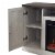 Edyo Living Rustic Farmhouse Electric Fireplace TV Stand w/ Remote Control, Grey Perspective: back