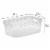 Sterilite 4.25x8x12.25 In Storage Bin w/ Carry Through Handles, Clear (24 Pack) Perspective: back