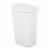 Sterilite 11.3 Gal Lift Top Lid Wastebasket Kitchen Trash Can, White (24 Pack) Perspective: back