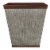 Southern Patio 16 Inch Square Rustic Resin Outdoor Box Flower Planter (2 Pack) Perspective: back