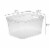 Sterilite 8.25x12.25x15 In Storage Bin w/ Carry Through Handles, Clear (6 Pack) Perspective: back