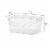 Sterilite 9.5 x 6.5 x 4 Inch Clear Open Storage Bin with Carry Handles (64 Pack) Perspective: back