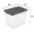 Sterilite 108 Qt Clear Stacker Storage Container Tote w/ Latching Lid, 12 Pack Perspective: back