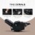 JOMEED PU Heated Leather Massage Rocking Recliner Chair with 360 Degree Swivel Perspective: back