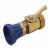 Underhill 50 Ft Blue Water Hose w/ Precision Cloudburst Nozzle & Hose Adapter Perspective: back