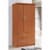 Hodedah Import 3 Door Armoire with Clothing Rod, Shelves, and 2 Drawers, Cherry Perspective: back