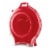 Sterilite Clear Lid Nesting Storage Christmas Holiday Wreath Box, Red (2 Pack) Perspective: back