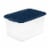 Sterilite 64 Quart Latching Plastic Storage Container Tote, Marine Blue (6 Pack) Perspective: back