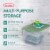 Sterilite 64 Qt Latching Plastic Storage Container Tote, Crisp Green (18 Pack) Perspective: back