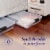 HOMZ 60 Qt Latching Lid & Easy Grip Underbed Storage Container, Clear (4 Pack) Perspective: back
