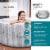 Bestway SaluSpa Fiji Hot Tub w/Set of 4 Spa Seat & 4 Pack Headrest Pillows, Gray Perspective: back