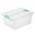 Sterilite Medium Clear Storage Tote, 4 Pack, & Large Clear Storage Tote, 4 Pack Perspective: back