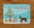 Black French Bulldog Pit Bull Mix Christmas Tree Machine Wash Memory Foam Mat Perspective: back