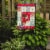 Carolines Treasures  CK5409GF Bourbon Red Turkey Hen Love Flag Garden Size, Red Perspective: back