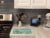 American Guinea Pig Merry Christmas Glass Cutting Board Large Perspective: back