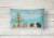 Abyssinian Guinea Pig Merry Christmas Canvas Fabric Decorative Pillow Perspective: back