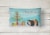 Sheba Guinea Pig Merry Christmas Canvas Fabric Decorative Pillow Perspective: back