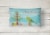 Carolines Treasures  CK4497PW1216 Budgerigar Merry Christmas Canvas Fabric Decor Perspective: back