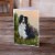Border Collie Simplicity Greeting Cards and Envelopes Pack of 8 Perspective: back