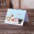 Merry Christmas Carolers Wire Haired Dachshund Dapple Greeting Cards and Envelop Perspective: back