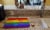 Carolines Treasures CK8021DDM Gay Pride Love Hands Dish Drying Mat Perspective: back